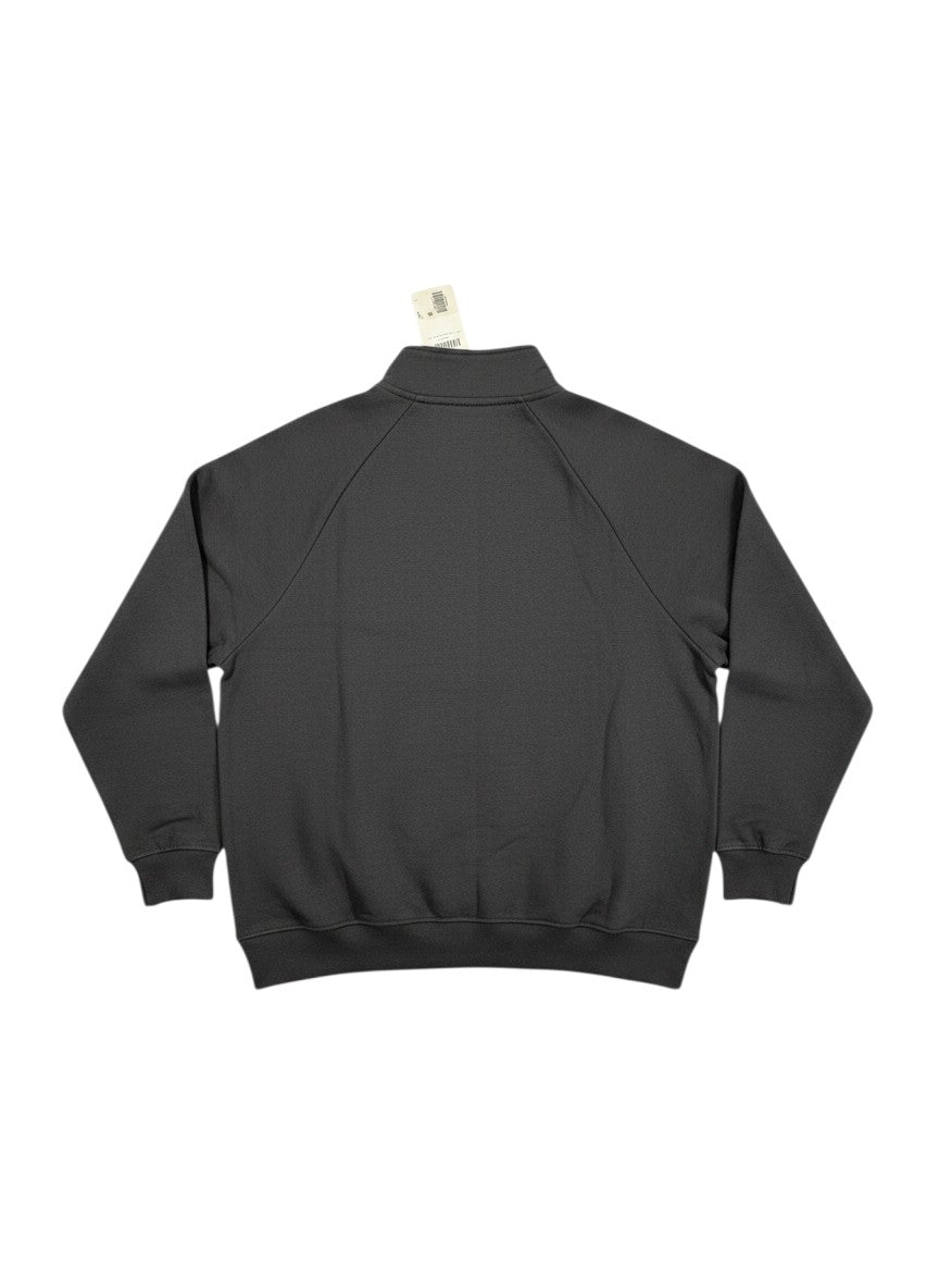 Throwback Rack black Levi's 1/4 zip sweatshirt with collar and ribbed cuffs and hem. Made from comfortable cotton blend.