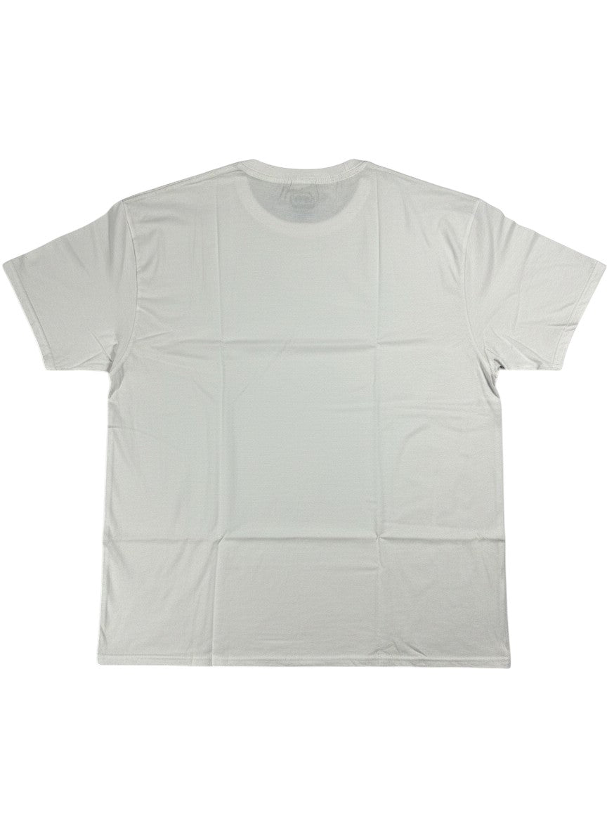 Throwback Rack Ecko UNTLD white cotton t-shirt with blue rhino logo graphic on front.